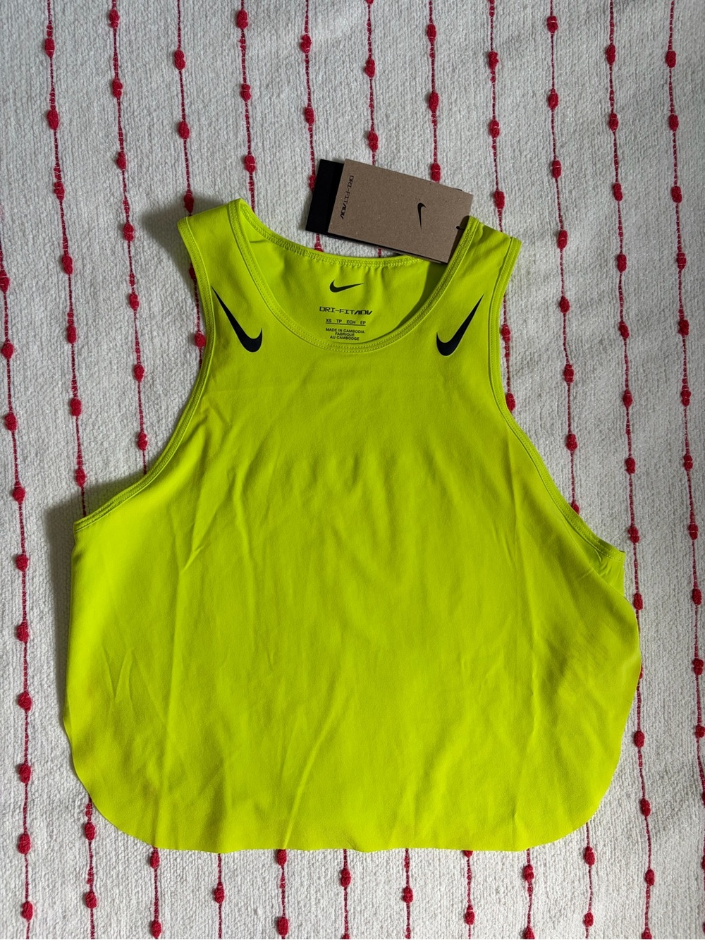 Nike AeroSwift Women's Dri-FIT ADV Cropped Running Tank Top - Picture 3 of 8